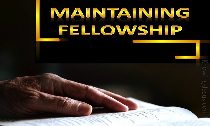 Maintaining Fellowship  (devotional)04-10 (black)